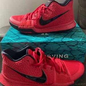 Worn only 2 x in the house they were too tight Size men's 12 kyrie 3 candy apple